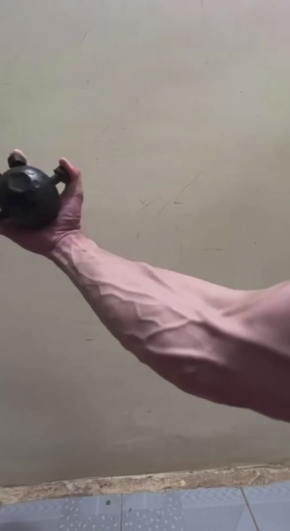 Forearm trainer in use