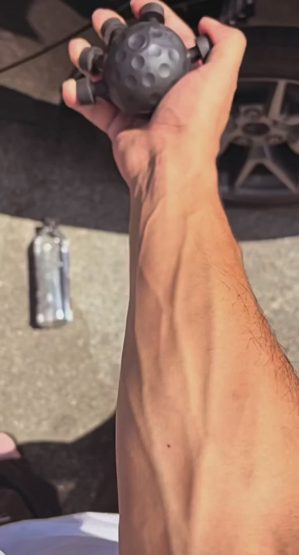 Forearm trainer in use