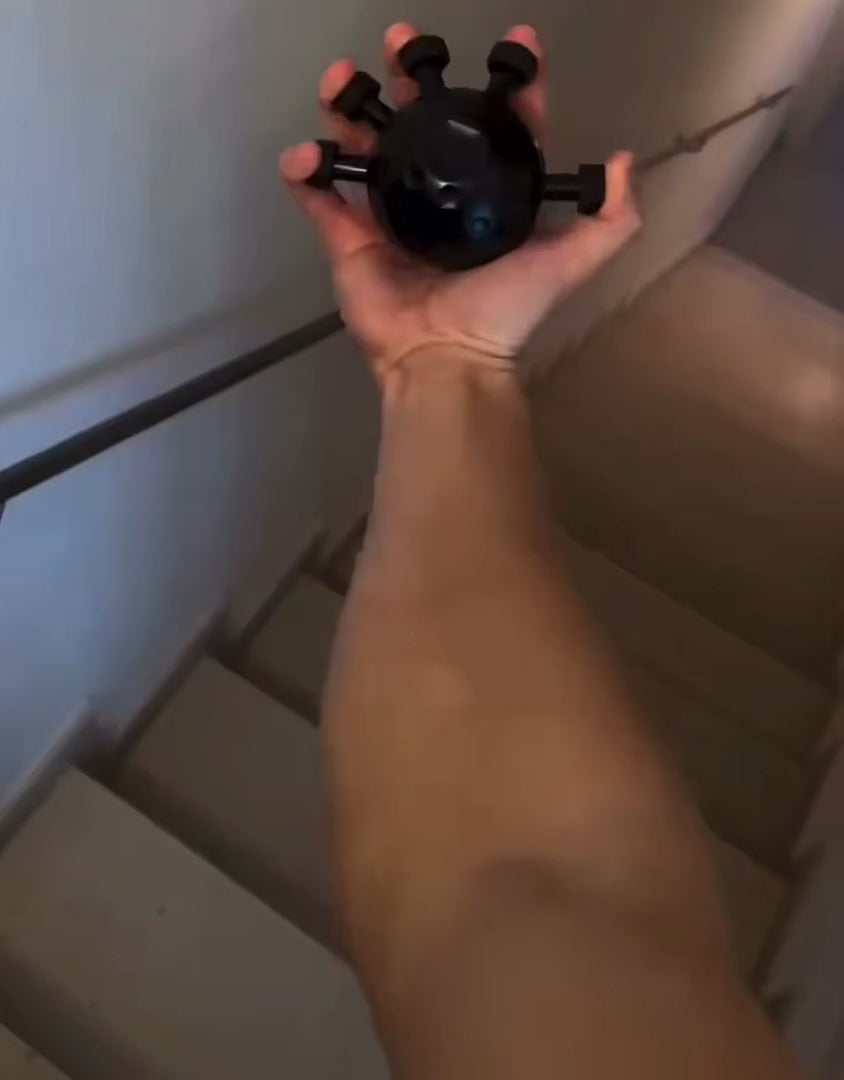 Forearm trainer in use